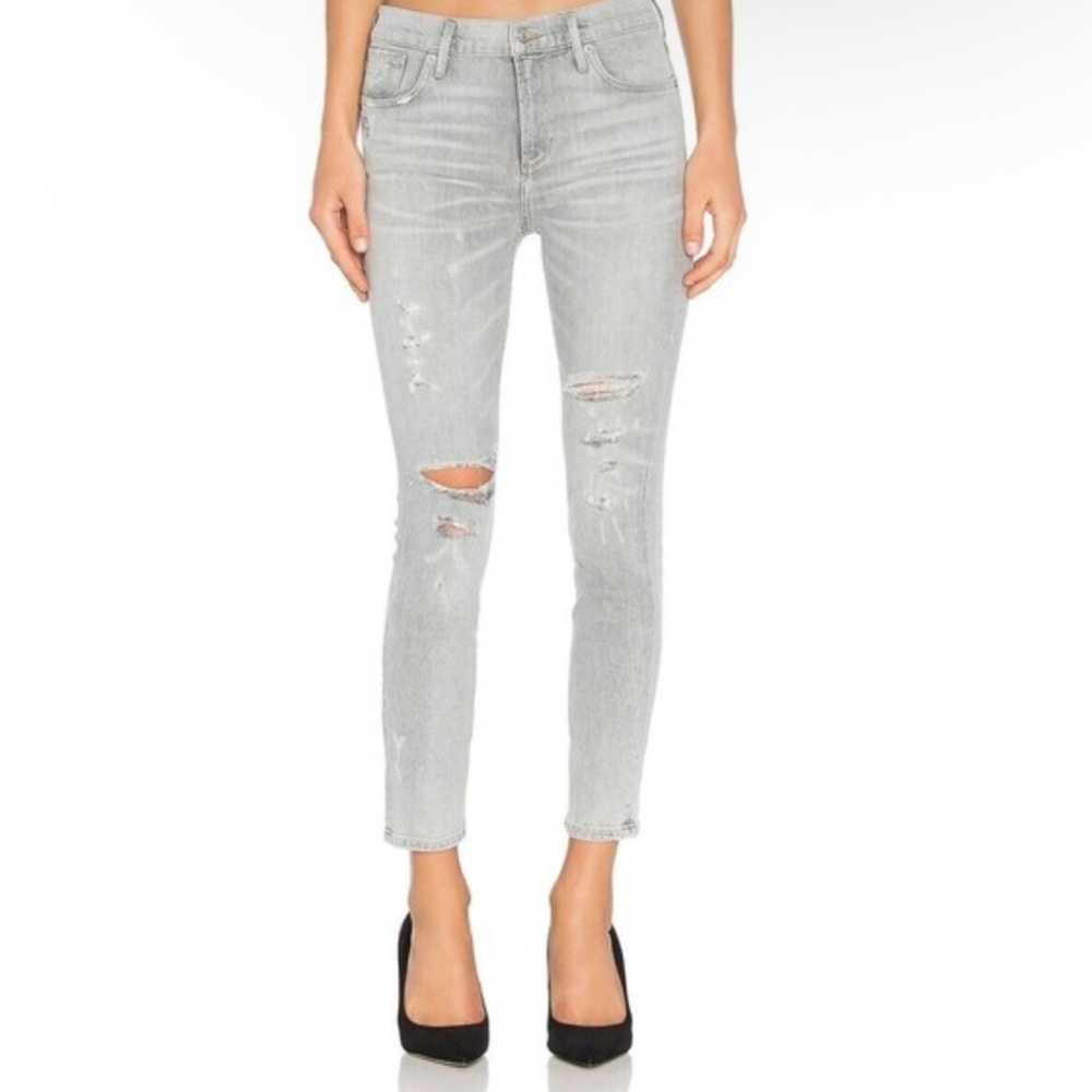 Agolde Light Gray Ankle Jeans Sophie grunge size 24